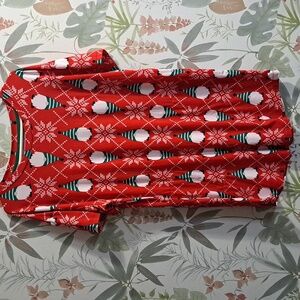 Secret Treasures Pink and Green Christmas Gnome Nightgown Size Small Medium